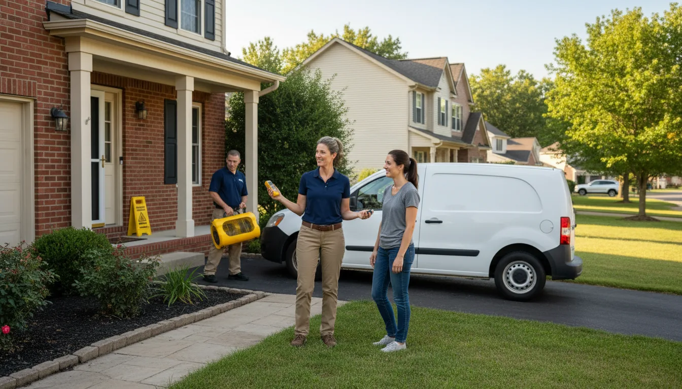 Water restoration image for Flood Water Cleanup, Removal And Restoration Services in Leesville, OH